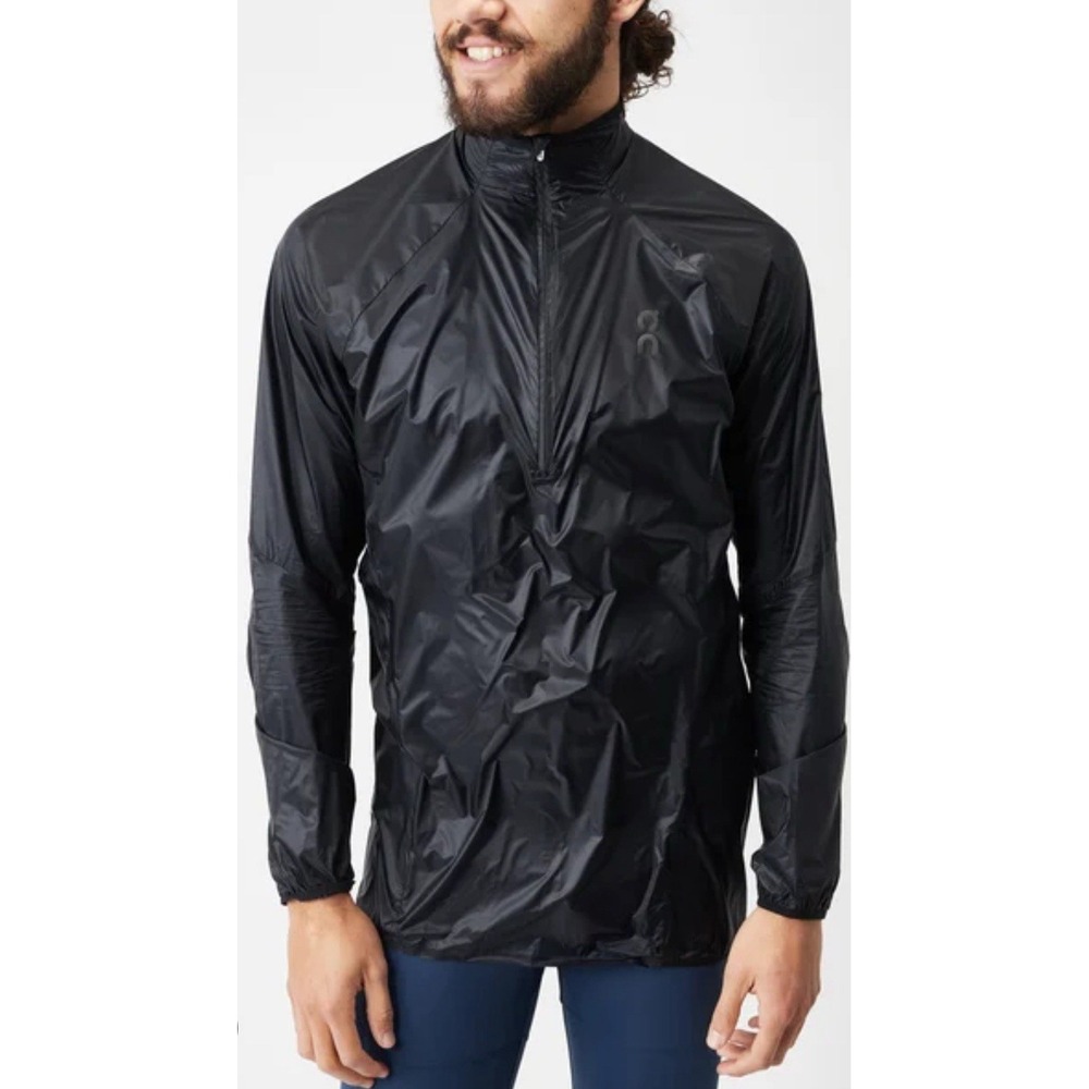 On Running Zero Jacket Men's XXL Black Navy Water‎ Repellent 1/2 Zip *scratch
